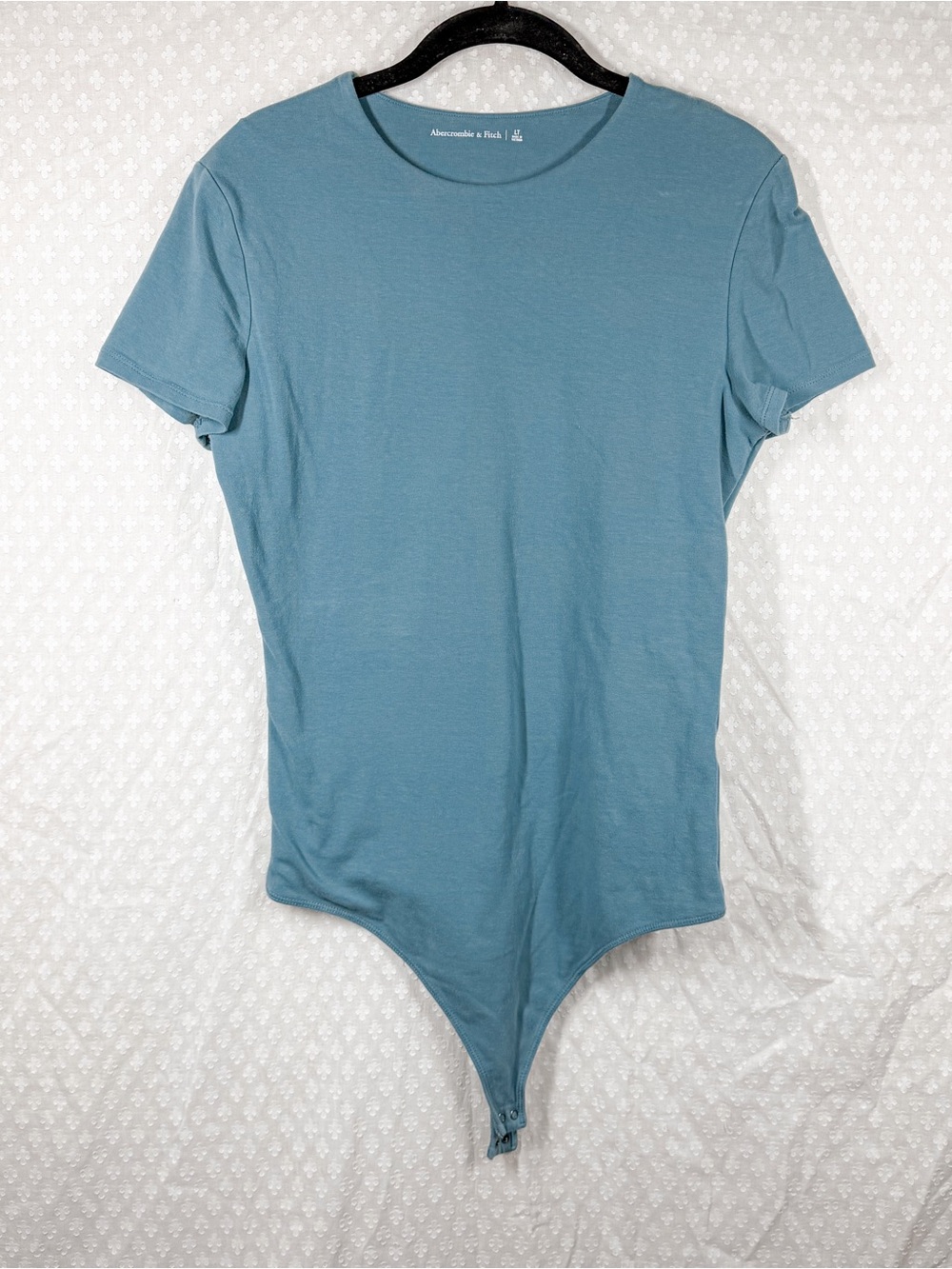 Abercrombie & Fitch Teal Blue Short Sleeve Compression Bodysuit